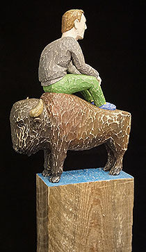 Christopher Wagner – reclaimed wood; theme: our relationship with animals