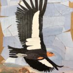 Carolyn Peirce, California Condor, Recycled paper collage ©2020 Carolyn Peirce. Courtesy of the artist.