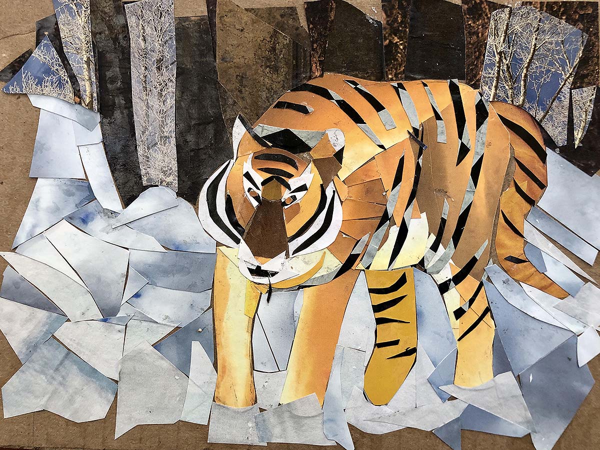 Tiger Collage - Art Print .br