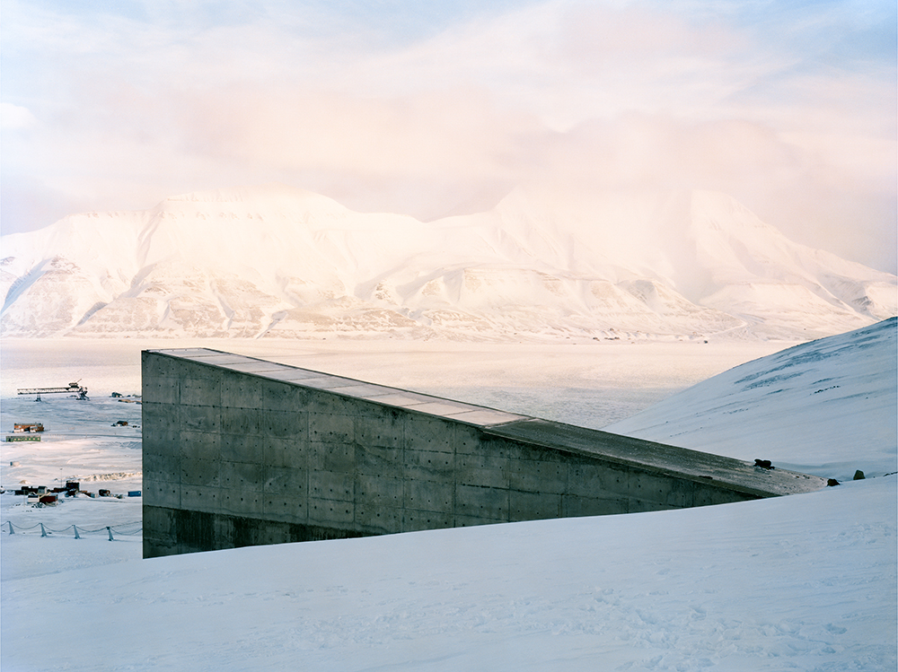 Dornith Doherty, <em>Svalbard Global Seed Vault, Spitsbergen Island, Norway</em>, from the series <em>Archiving Eden: The Vaults</em>, 2008–present. Courtesy of the artist and Holly Johnson Gallery, Dallas.