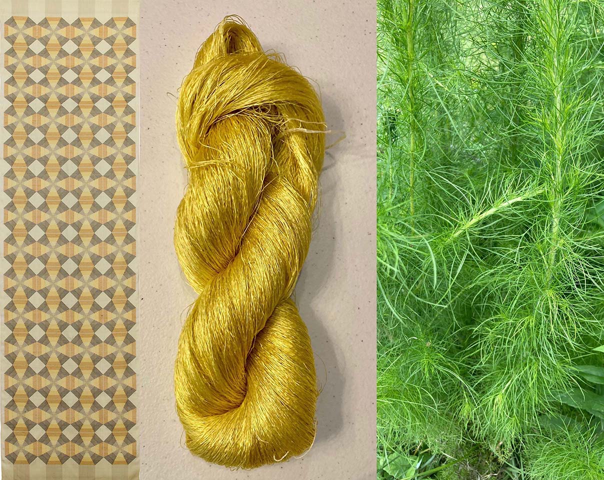 Chie Hitchner - natural fibers/locally foraged dyes