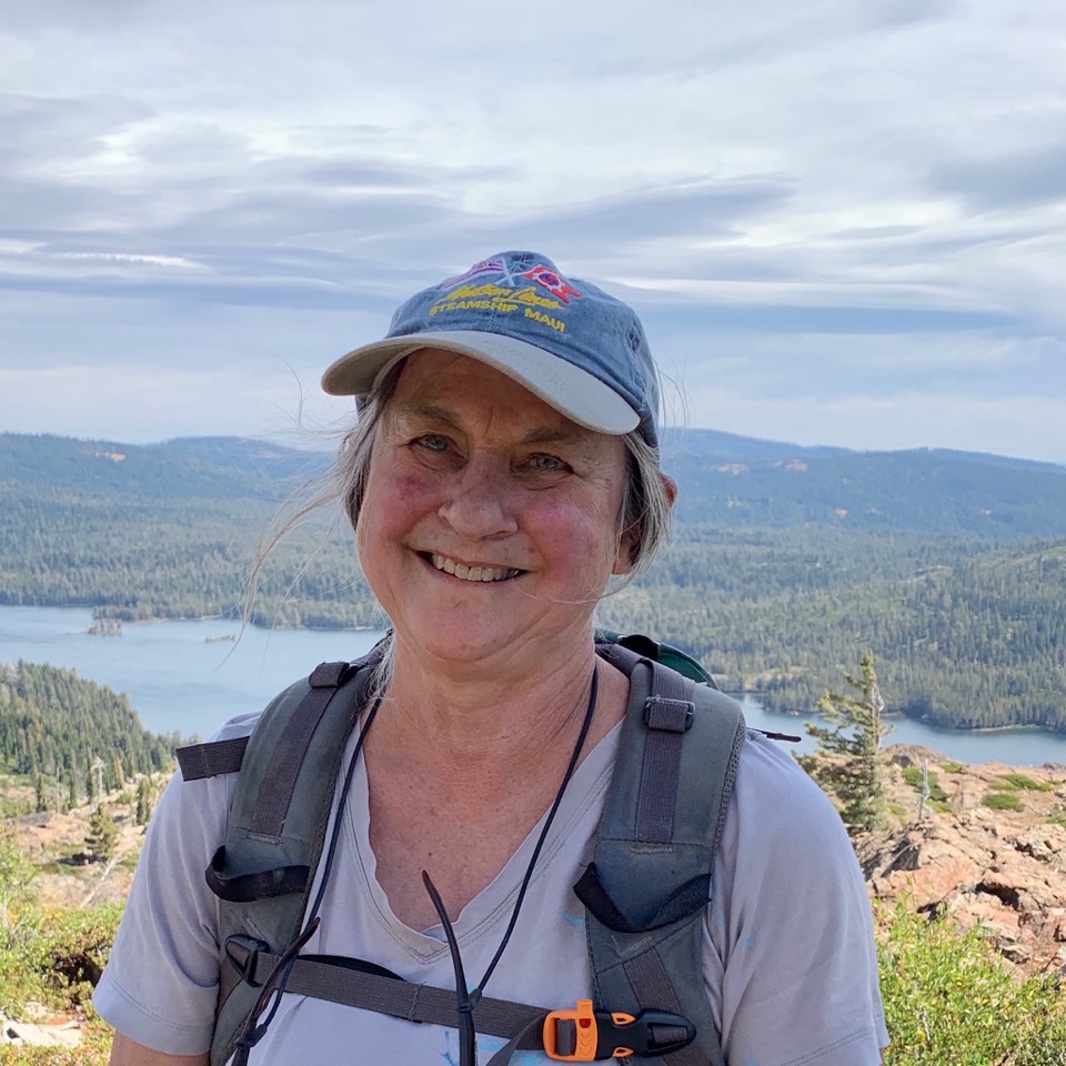 Holly Tornheim exploring the breathtaking scenery of California’s Lakes Basin